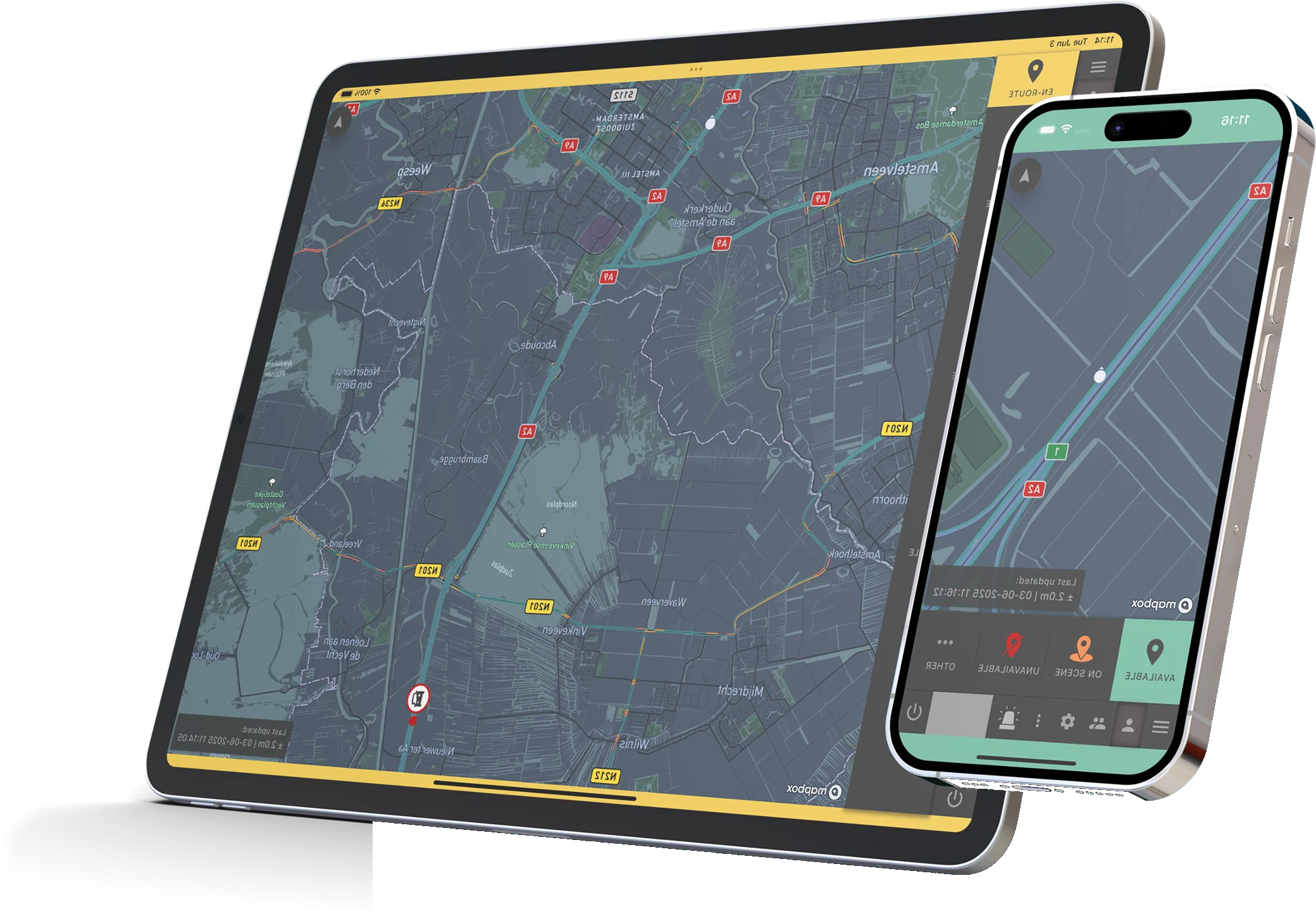 Dispatch OS Field App on iPhone and iPad